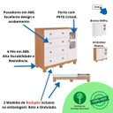 Ver imagem 5 de Quarto de Bebê Amêndoa Completo Berço Guardaroupa Cômoda Mdf