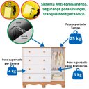 Ver imagem 7 de Quarto de Bebê Amêndoa Completo Berço Guardaroupa Cômoda Mdf