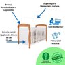 Quarto de Bebê Amêndoa Completo Berço Guardaroupa Cômoda Mdf - 3
