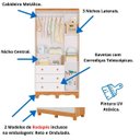 Ver mais imagens de Quarto de Bebê Amêndoa Completo Berço Guardaroupa Cômoda Mdf