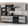 Cozinha Modulada 6 Peças 10 Portas 6 Gavetas Nicho 2Fornos MDF Dodradiça Slow Motion Lúmina Itatiaia - 2