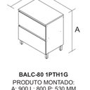 Ver imagem 7 de Cozinha Modulada 6 Peças 10 Portas 6 Gavetas Nicho 2FORNOS MDF Dodradiça Slow Motion Lúmina Itatiaia Cinza/Grafite/Fendi