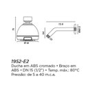 Ver imagem 2 de Chuveiro Redonda de Parede Classic Eternit Tradicional 1952 - E2 1/2"