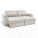 Ver imagem 4 de Sofá Retrátil Reclinável Casal 2 Lugares 2,50m California Veludo - Loja Sheep