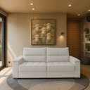 Ver imagem 2 de Sofá Retrátil Reclinável Casal 2 Lugares 2,50m California Veludo - Loja Sheep