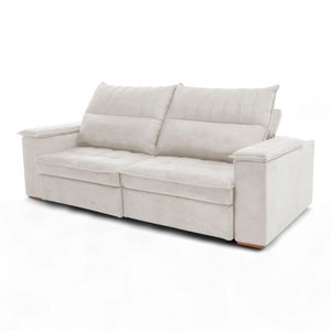 Sofá Retrátil Reclinável Casal 2 Lugares 2,50m California Veludo - Loja Sheep