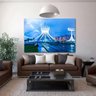 Quadro Decorativo Grande Cidade Catedral Brasilia - 150x80cm - 4