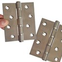 Ver imagem 4 de Kit 3 Dobradiças Inox para Porta Dobradiça Anti Ruído 10cm