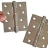 Kit 3 Dobradiças Inox para Porta Dobradiça Anti Ruído 10cm - 4