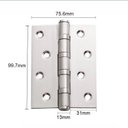 Ver imagem 2 de Kit 3 Dobradiças Inox para Porta Dobradiça Anti Ruído 10cm