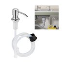 Ver imagem 1 de Dispenser Sabao Detergente Liquido Mangueira Flexivel Embutir Pia Cuba Banheiro Cozinha Suporte Bico