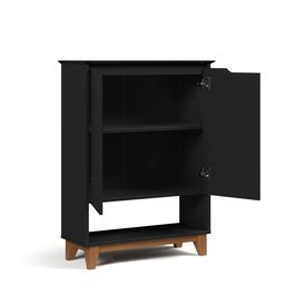 Sapateira Hall Vertical com 2 Portas Flow para Entrada ou Quarto - Apartamento ou Casa - Preto - 9