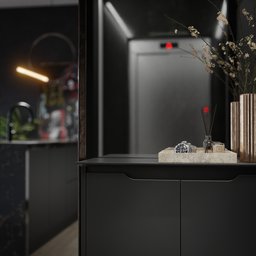 Sapateira Hall Vertical com 2 Portas Flow para Entrada ou Quarto - Apartamento ou Casa - Preto - 3