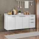 Ver imagem 2 de Balcão de Cozinha com Tampo 150cm Pérola Branco Z34 - Mpozenato