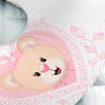 Almofada de Amamentação Travesseiro Ursa Princesa Rosa Menina Am353 - 2