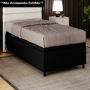 Ver imagem 2 de Base para Cama Box Baú Solteiro 88x188cm Hit I02 Corano Preto - Mpozenato