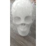 Imagem Cranio Bco Escultura Gesso Estatua Maravilhosa 20 Cm - 1