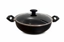 Ver imagem 1 de Wok 28 Frigideira Grande Paella Caçarola Teflon Antiaderente Cor Preto:preto