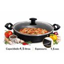 Ver imagem 5 de Wok 28 Frigideira Grande Paella Caçarola Teflon Antiaderente Cor Preto:preto
