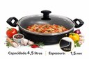 Ver imagem 5 de Wok 28 Frigideira Grande Paella Caçarola Teflon Antiaderente Cor Preto:preto