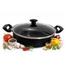 Ver imagem 3 de Wok 28 Frigideira Grande Paella Caçarola Teflon Antiaderente Cor Preto:preto