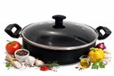 Ver imagem 3 de Wok 28 Frigideira Grande Paella Caçarola Teflon Antiaderente Cor Preto:preto