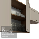 Ver mais imagens de Armário Aéreo 120 cm 2 Portas Rustic/Crema Vik Madesa