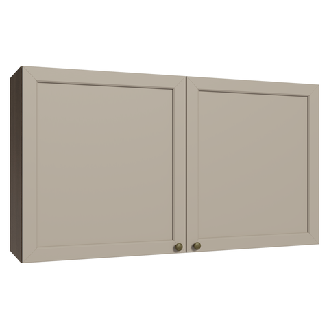Armário Aéreo 120 cm 2 Portas Rustic/Crema Vik Madesa