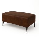 Ver imagem 1 de Banqueta Vegas Puff para Sala Quarto Closet Courino Marrom