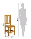 Ver imagem 4 de Conjunto Mesa de Madeira Maciça Mel 200x88+ 8 Cadeiras Sfa