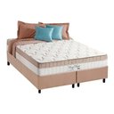 Ver imagem 1 de Cama Box Queen: Colchão Molas Anjos MasterPocket Ensacadas King Best + Base CRC Suede Bege(158x198)