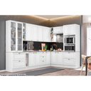 Ver imagem 4 de Gabinete de Cozinha Modulado Balcão Americana 2 Portas e 3 Gavetas c/Tampo Branco - Henn