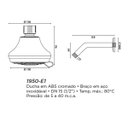 Ver imagem 2 de Chuveiro Redondo de Parede Classic Value Eternit Tradicional 1950 - E1 1/2"