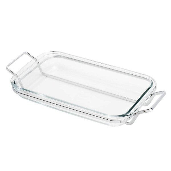 Suporte Aramado de Prata com Refratário 34cmx20cm Rojemac - 2