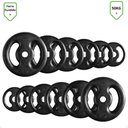 Ver imagem 3 de Kit Musculação com Suporte + 50 Kg de Anilhas Ferro com Barras