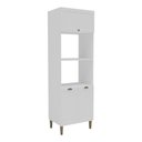 Ver imagem 1 de Paneleiro de Cozinha Americana para Forno e Micro-ondas 70cm 3 Portas Multimóveis Cr20490 Branco