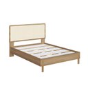 Ver imagem 4 de Cama Casal 152cm com Cabeceira em Palhinha Oslo Móvel na Caixa