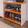 Sapateira Organizadora Quarto Closet Hall de Entrada Banco 2 Portas Basculantes Puxador Concha Milan - 5