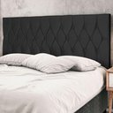 Ver imagem 1 de Cabeceira Casal Jbe Madri 144cm Bege Cama Box 138cm Preto