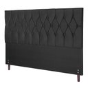 Ver imagem 2 de Cabeceira Casal Jbe Madri 144cm Bege Cama Box 138cm Preto