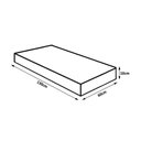 Ver imagem 2 de Colchão para Berço Infantil Conforto 130 X 60 Cm de Espuma Branco Liso Prorelax