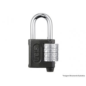 Cadeado Segredo Stam 40mm Preto Fosco