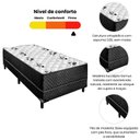 Ver imagem 2 de Cama Box Conjugada Solteiro Ortopédica 88x188x40 Espuma D28