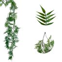 Ver imagem 4 de 4 Folhagens Samambaia Pendente 80cm Premium para Parede Verde Decorativa