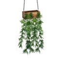 Ver imagem 7 de 4 Folhagens Samambaia Pendente 80cm Premium para Parede Verde Decorativa