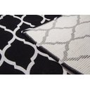 Ver imagem 6 de Tapete Sala ou Quarto Antiderrapante 2,00M x 1,32M Arabesco Geométrico Preto e Branco