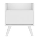 Ver imagem 6 de Mesa de Cabeceira 40cm Retrô Multimóveis V4041 Branca