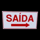 Ver imagem 4 de Kit Combo 2 Placa de Sinalização Saida Seta para Direita