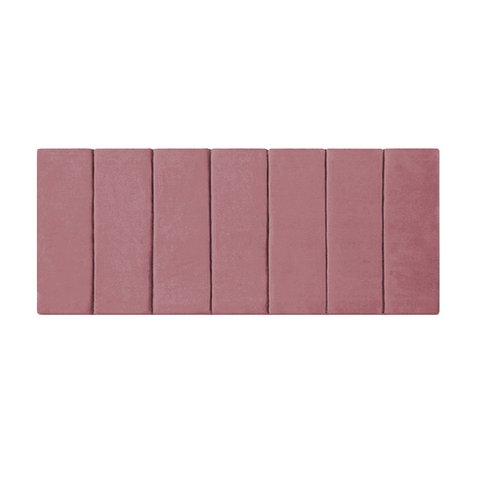 Cabeceira Estofada Modulada para Cama Box Casal 140cm Rosa