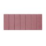 Cabeceira Estofada Modulada para Cama Box Casal 140cm Rosa - 1